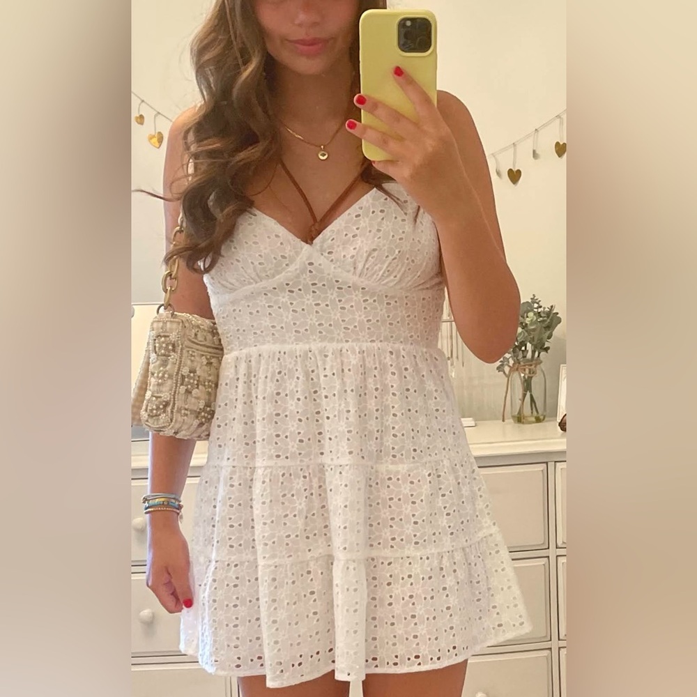 Forever 21 White Eyelet Sundress